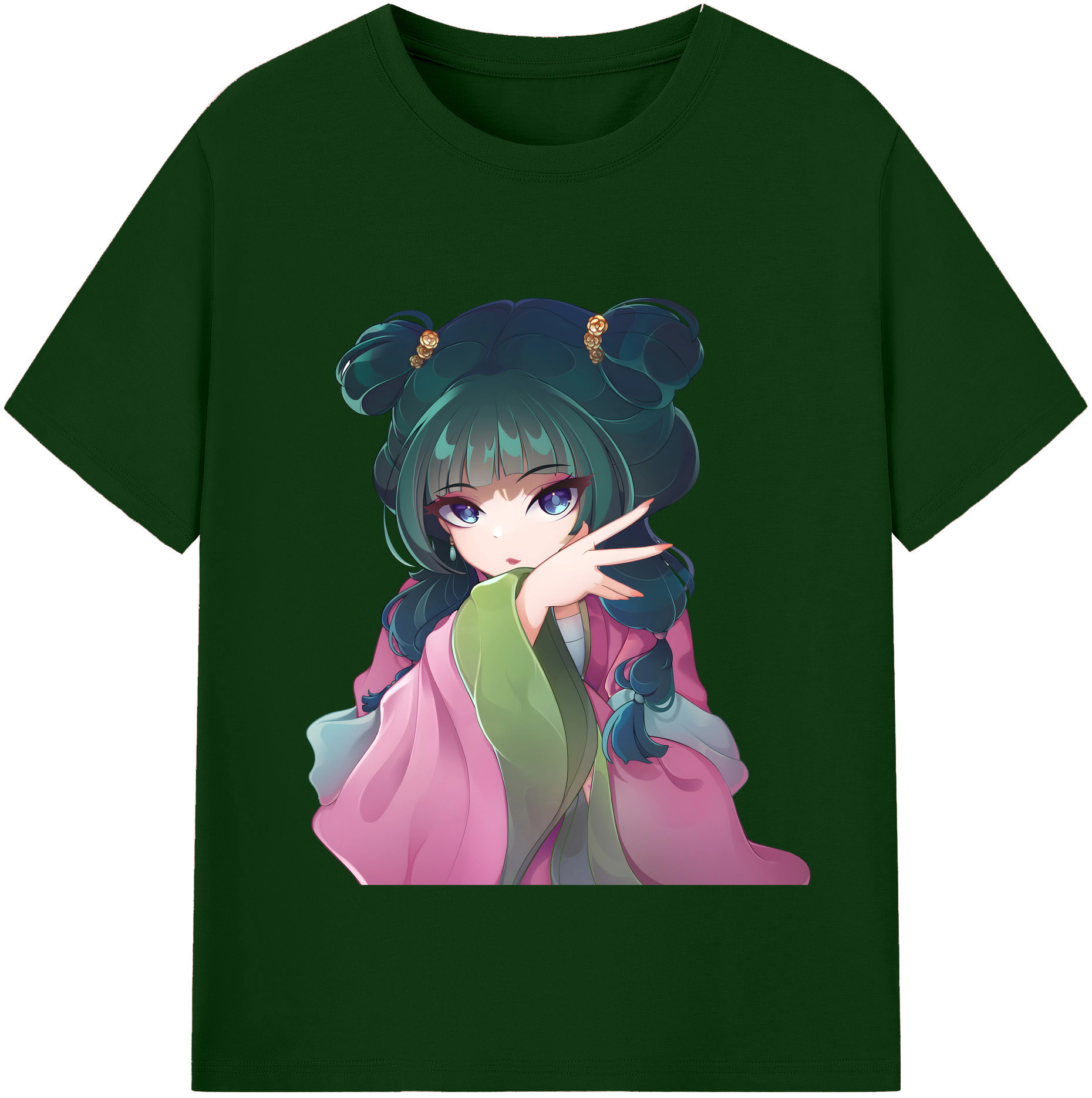 （画像用） 薬屋のひとりごと The Apothecary Diaries 綿100％半袖Tシャツ（フロントプリント）